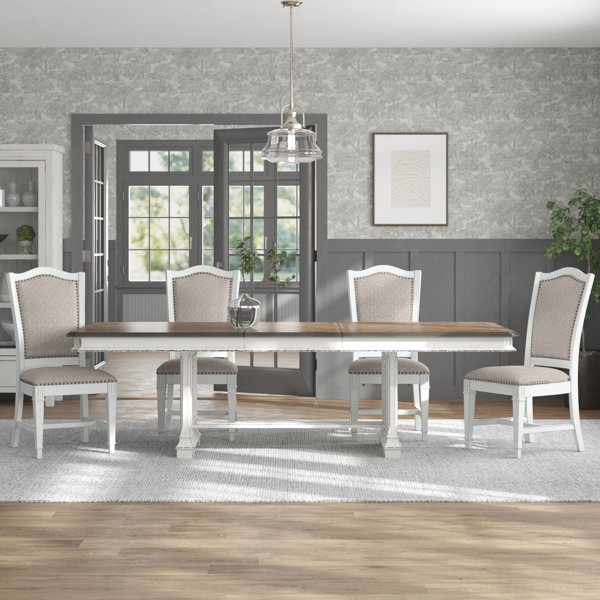 Laurel Foundry Modern Farmhouse Israel 5 Piece Extendable Trestle